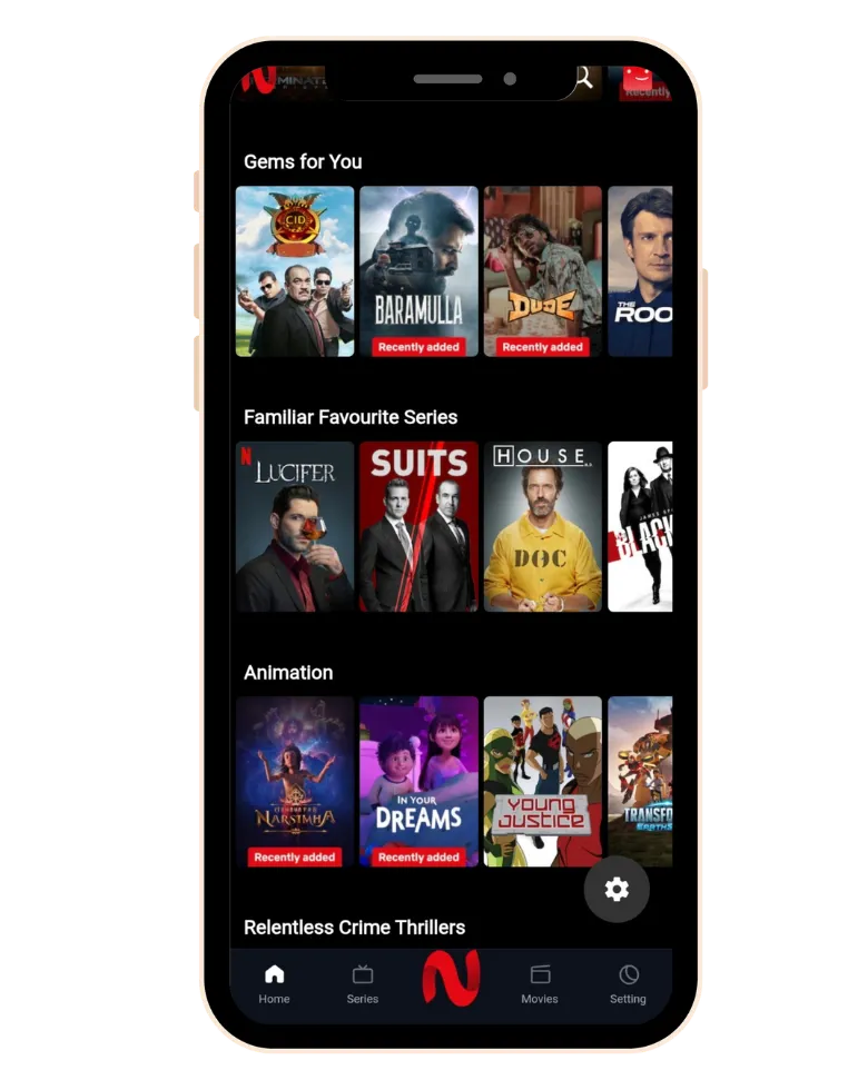 NetMirror latest releases app screenshot